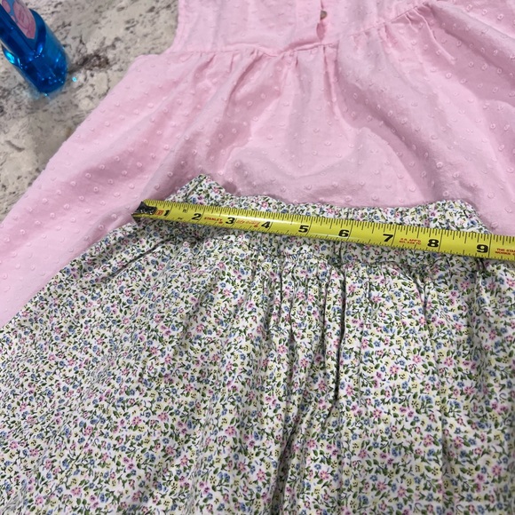 Kids Pink and Floral Matching Set size 5 - Picture 2 of 7